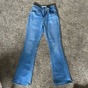 Levis high rise bootcut jeans